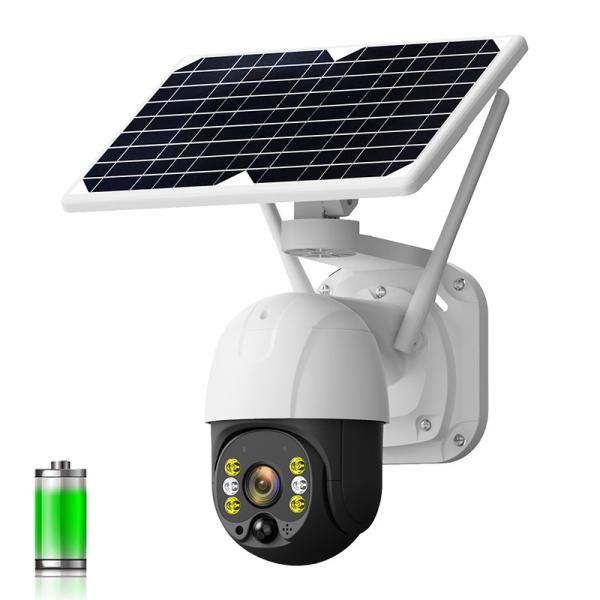 Alarm Push Tuya 4G Solar PTZ Camera Motion Detection Waterproof Solar Panel CCTV Camera