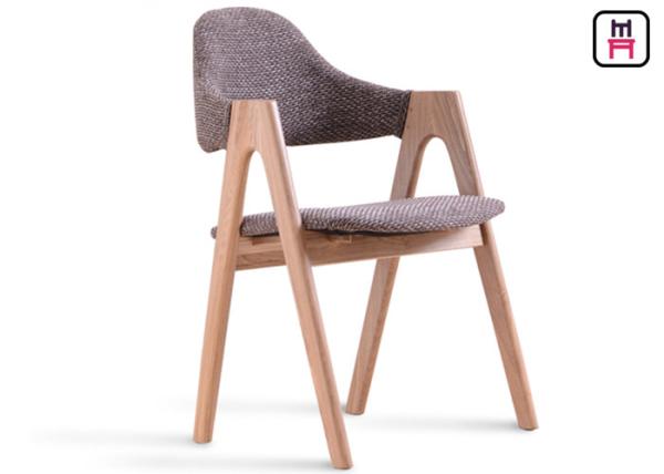 Buy cheap Classical Strong Solid Wood Restaurant Chairs With Leather Fabric Seats from wholesalers