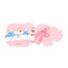 Buy cheap Pink Cardboard Toy Box Customized Size With Cartoon Snowman Pattern from wholesalers