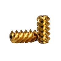 Buy cheap High Demand Small Bronze Worm Gear Sets 4 Teeth 0.7 Module DIN3974/ 9 product