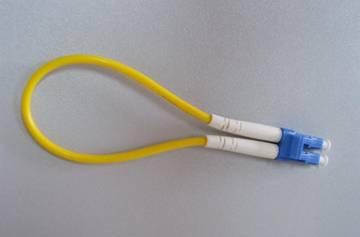 Buy cheap Yellow LSZH cable LC Loopback single-mode Fiber Optic Patch Cord from wholesalers