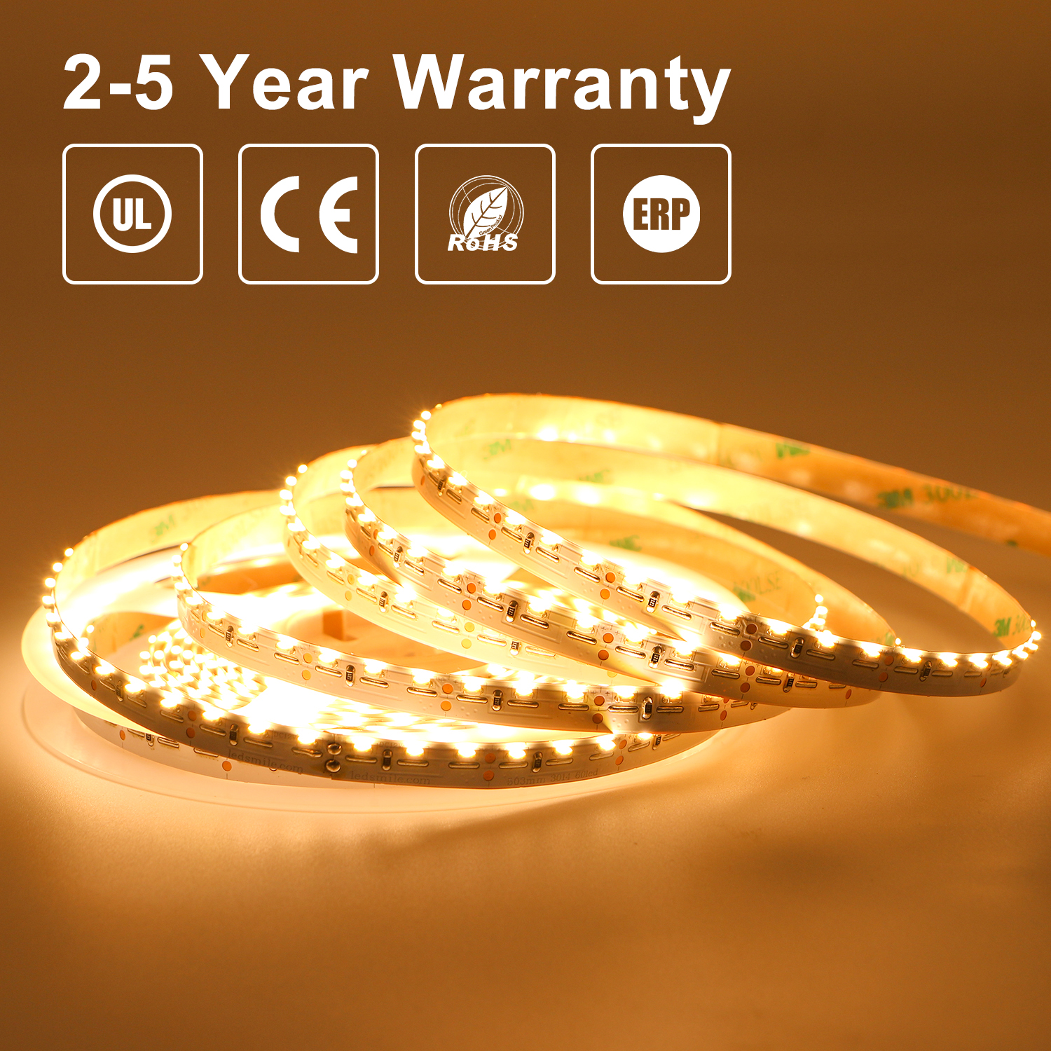 12V 24V Single Color LED Strip 96LEDs IP20 SMD 315 For Decoration
