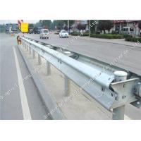 Buy cheap Galvanized Steel W Beam Crash Barrier 1000 Meters Silver Color CE Approved product