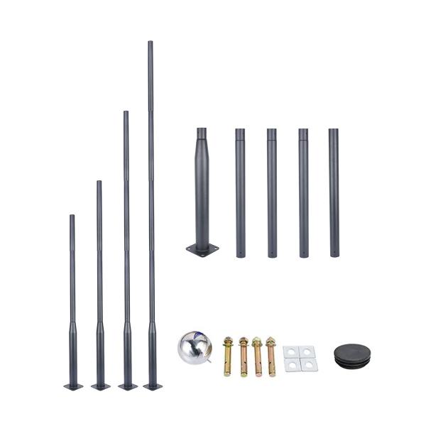 Buy cheap Metal Galvanized Solar Street Light Pole 15m Used For Outdoor In Smart Cities from wholesalers