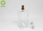 Transparent Glass Perfume Spray Bottles 100ml ISO GSG TUV Certificated