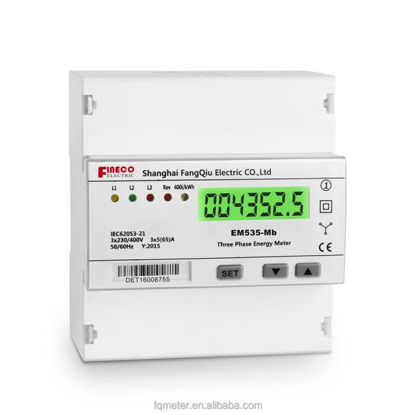 Buy cheap EM535-Mb 3*230/400V 5 65 A Three Phase Electronic Energy Meter for Energy Management from wholesalers