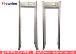 Airport Door Frame Metal Detector Stationary Body Scanner With LED Light Bar