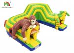 21ft Outdoor PVC Monkey Theme Inflatable Obstacle Course Rental For Events