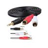 Buy cheap 3.5mm Stereo Plug Jack to 2 RCA Male Stereo Audio Cable from wholesalers