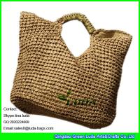Buy cheap LUDA large women crochet shopper bag fashion hobo straw paper straw tote bag product