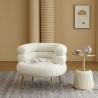 Buy cheap Fabric Leisure Chair Modern Ins Designer Single White Sofa Chair from wholesalers