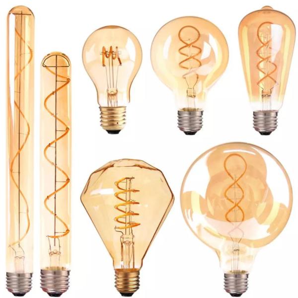 Buy cheap 110v 220v Spiral Vintage Retro Lamp T185 G80 Ascher E26 Decorative Bulb from wholesalers