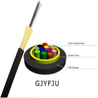 Buy cheap TPU GJYFJU Indoor Fiber Optic Cable 12 Core With Tight Buffe Aramid Yarn product