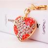 Buy cheap Perfume Bottle Key Chain Ornaments Diamond Studded Irregular Shape from wholesalers