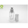 Buy cheap Square Clear Glass Foundation Bottle 30 Ml from wholesalers