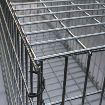 Hot Dipped Galvanized Gabion Wall Construction With Welded Reinforcing Mesh