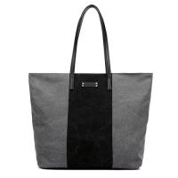 Buy cheap Canvas summer vegan handbag beach bags in grey color product