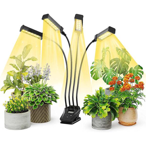 Buy cheap 4 Head Gooseneck LED Plant Grow Light Garden Lighting LED Grow Light 18W Full Spectrum Phyto Lamp from wholesalers
