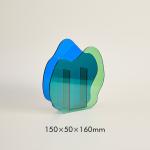 Popular Design U Shape Acrylic Flower Vase , Acrylic Flower Stands For Weddings