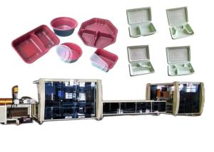 China Blister Take Away Lunch Food Box Making Machine Plastic on sale
