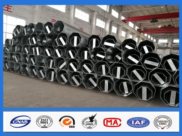 Buy cheap 30ft 40ft Octagon Shape Galvanized Pole For Electricity Transmission Line from wholesalers