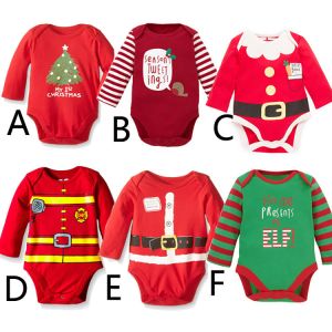 Buy cheap Long Sleeves Cute Newborn Baby Clothes Infant Christmas Romper Winter from wholesalers