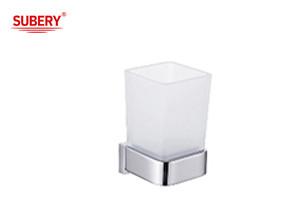 Buy cheap Brass sing tumbler holder glass bathroom high quality chrome color OEM nobel brass mounting piece brass base from wholesalers