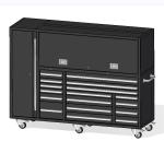 Garage Store Tools 78" Stainless Rolling Tool Chest for Workshop Household