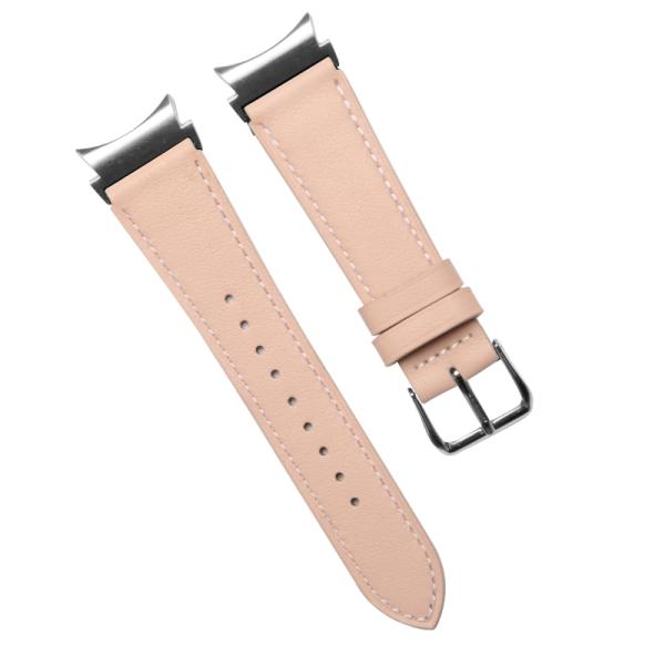 20mm Leather Watch Band for Samsung Galaxy Watch 4 Quick Release Genuine Leather Strap