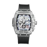 12mm Gents White Plastic Watch 3atm Lcd Quartz Watch OEM