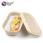 Customized High Quality 100% biodegradable paper pulp takeaway food container
