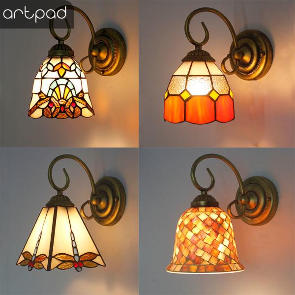 Buy cheap Mosaic Style LED Indoor Wall Light for Home Lighting Stained Glass Sconce Bathroom rustic wall sconces (WH-VR-113） from wholesalers