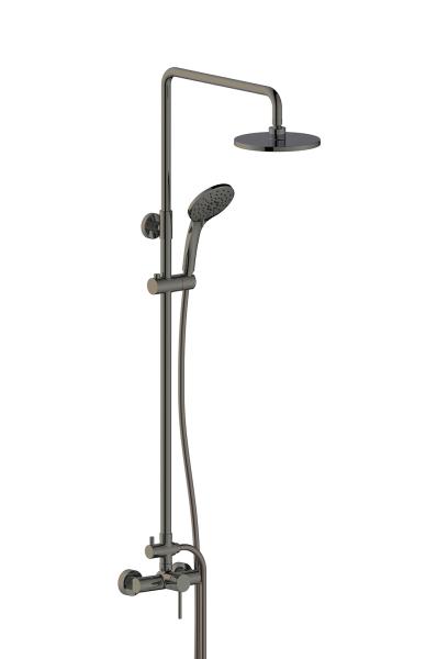 Buy cheap Round Classical Bath Shower Faucets Single Lever Gun Metal Brass OEM from wholesalers