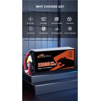 Buy cheap High Capacity Solid State Drone Battery 22000 mAh 22.2V XT60 6S2P for FPV Drone product