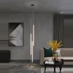 Retro Stainless Steel chandelier Minimalism Designer Living Room linear