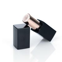 Buy cheap 3.5G Empty Lip Gloss Tubes Black ABS Vintage Metal Lipstick Tube product