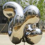Outdoor Stainless Steel Sculpture Custom Hand Forged Metal Sculpture