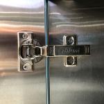 Fiberglass Coffee Color Modular Steel Modern High Gloss Kitchen Cabinets