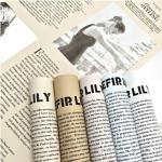 Waterproof Retro English Newspaper Flower Wrapping Paper in 57*57cm Size for