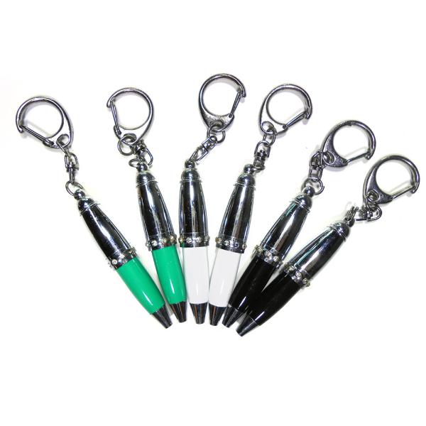 Buy cheap Silk Screen Animal Brass 65mm Small Ballpoint Pens With C Keyring from wholesalers