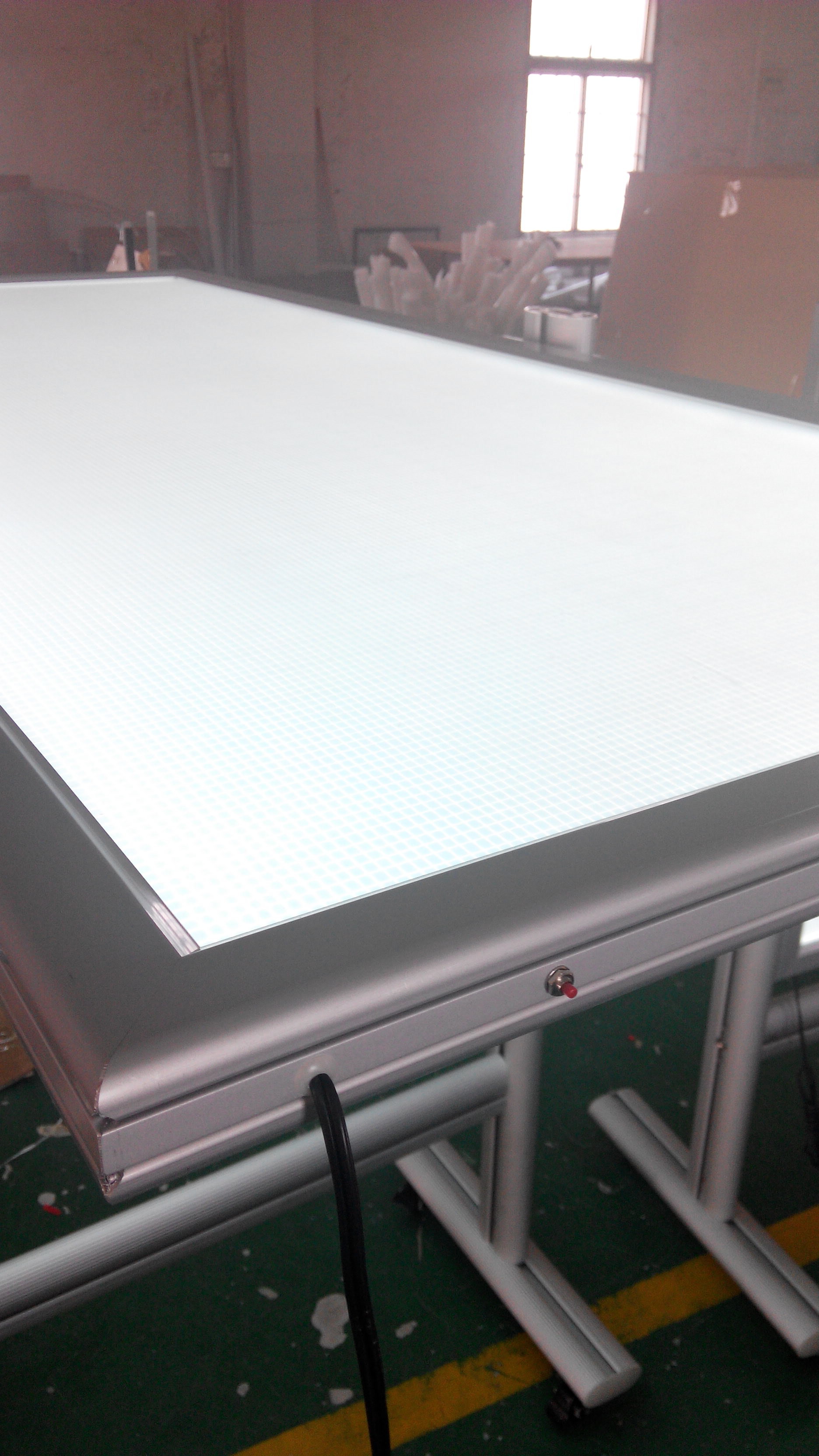 Indoor Floor Stand ODM Aluminum LED Slim Light Box With Wheels