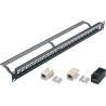 Buy cheap 24 Port Blank Keystone Network Patch Panel with Cable Manager Wall Mount YH4018 from wholesalers