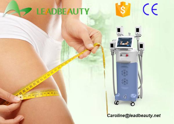 Buy cheap Hot in USA!Fat freeze 4 heads cryolipolysis cavitation rf weight reducing machine from wholesalers