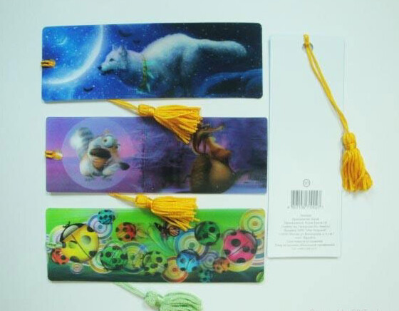 PLASTIC LENTICULAR Animated Morphing zoom Flip 3d Effect Plastic lenticular 3d bookmarks printing manufacturer