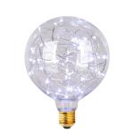 White Color Snowy G125 Led Filament Bulb 1.5w Decorative Filament Light Bulbs