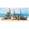 Buy cheap Commercial School Toy Playground Slide Customized Combined Pirates Ship Outdoor from wholesalers