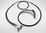 12 Strand Fiber Optic Cable Single Mode LC To FC Outdoor Break Out Tactical