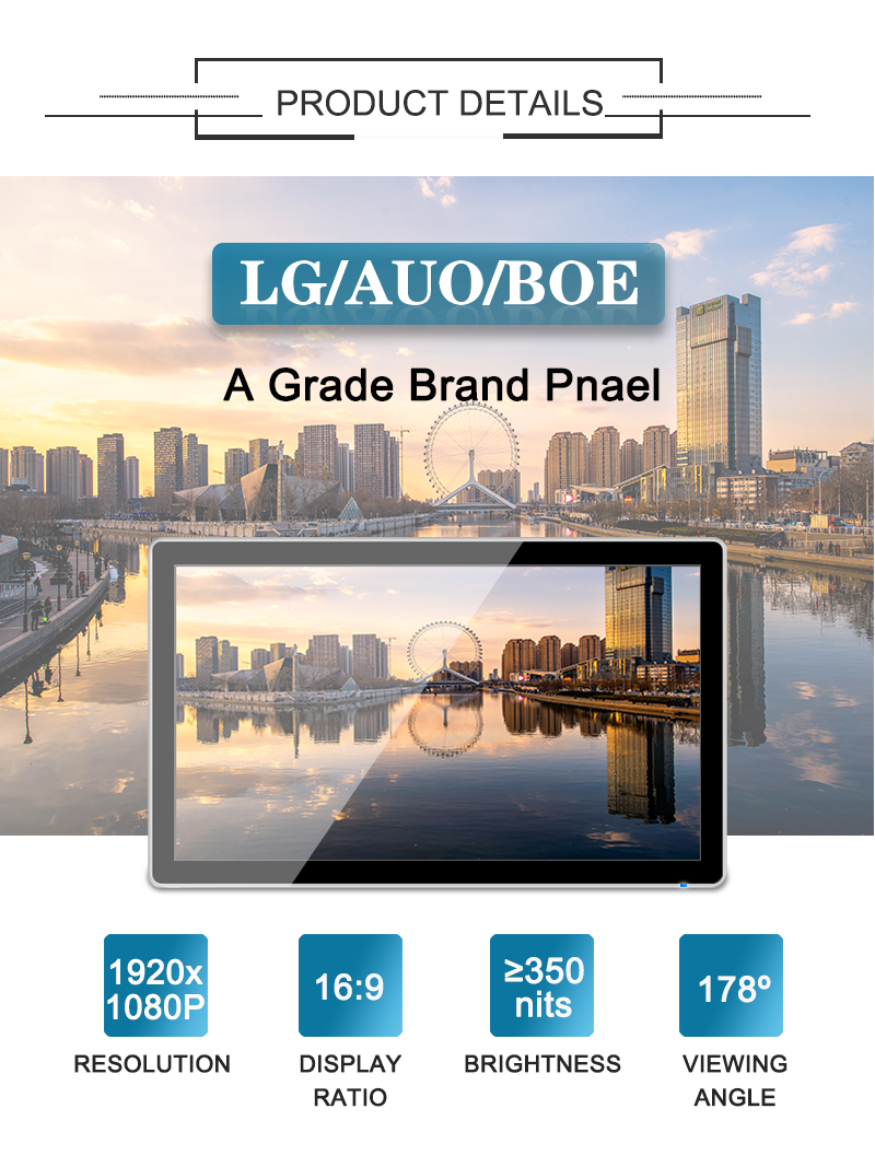 Indoor 27 Inch Standalone Wifi Digital Signage With USB Plug