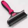 Buy cheap Pet 2-In-1 Detangling Grooming Comb Cat Hair Cleaner Removal Dense Toothed Dog Rake Brush from wholesalers
