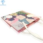 Pink Underwear Paper Shopping Bags With Handles Matt Lamination
